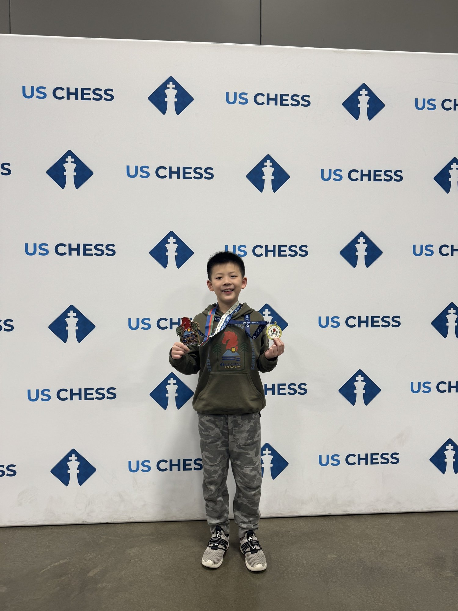 Congratulating our student Max — scholastic chess success at Chess in Millburn Academy, NJ