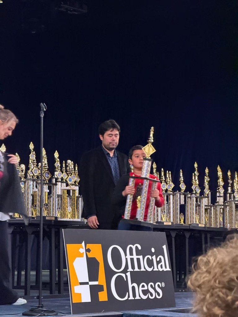 Congratulating our student Anvay — scholastic chess success at Chess in Millburn Academy, NJ