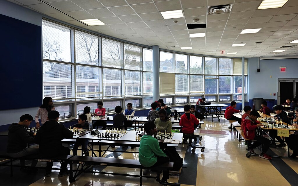 Chess in Short Hills and Springfield, NJ area — students playing chess during a group class at Chess in Millburn Academy, minutes from Short Hills